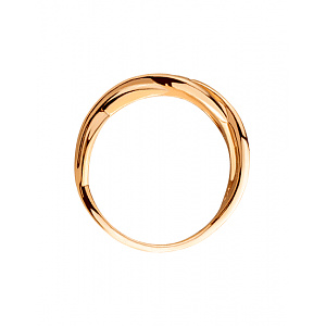 Золота каблучка з фіанітом (цирконієм куб.) (01-200742483) фотографія