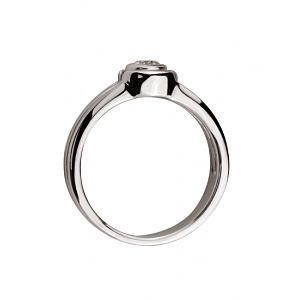 Золота каблучка з діамантом (01-200769683) фотографія