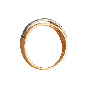 Золотое кольцо с бриллиантами (01-200838283) фотография