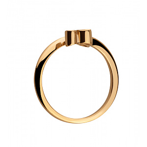 Золота каблучка з фіанітами (1б_к-222) фотографія