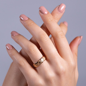 Золота обручка  (1б_к-253) фотографія