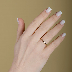 Золотое обручальное кольцо   (1б_к-272) фотография