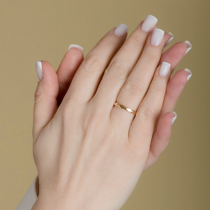 Золотое обручальное кольцо   (1б_к-272) фотография