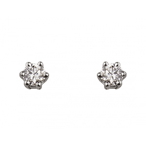 Золотые серьги с бриллиантами (01-18385384) фотография