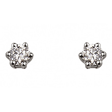 Золотые серьги с бриллиантами (01-18385384)