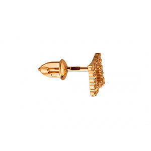 Золотые серьги с цирконием куб. (01-19131684) фотография