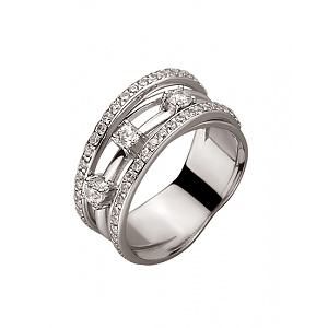 Золота каблучка з цирконієм куб. (01-200111984) фотографія