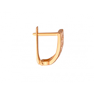 Золоті сережки з цирконієм куб. (01-200159984) фотографія