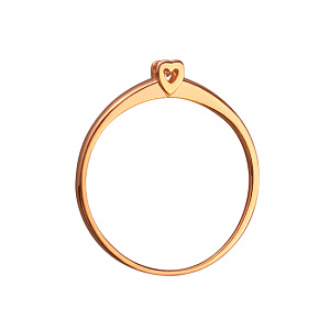 Золотое кольцо с бриллиантом (01-200257984) фотография