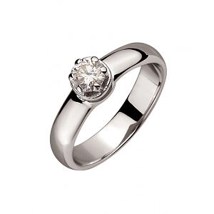 Золота каблучка з діамантом (01-200395284) фотографія