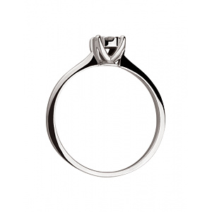 Золота каблучка з діамантами (01-200426884) фотографія