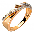 Золотое кольцо с цирконием куб. 01-200438284 фотография 1