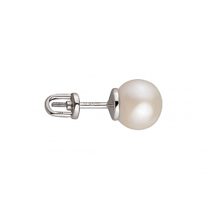 Золотые серьги с жемчугом (01-200443784) фотография