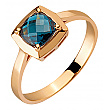 Золотое кольцо с топазом 01-200452884 фотография 1