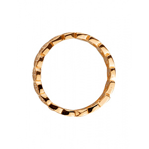 Золотое кольцо с цирконием куб. (01-200487584) фотография