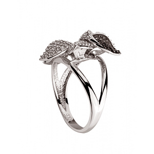 Золота каблучка з цирконієм куб. (01-200552684) фотографія