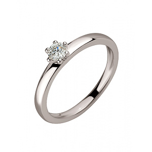 Золота каблучка з діамантом (01-200599984) фотографія