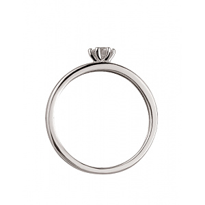 Золота каблучка з діамантом (01-200599984) фотографія