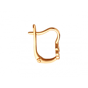 Золотые серьги с фианитом (цирконием куб.) (01-200627484) фотография