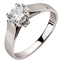 Золота каблучка з фіанітом (цирконієм куб.) (01-200633484)