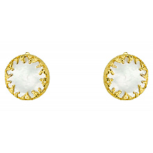 Золоті сережки з перламутром (01-200740184)