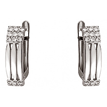 Золоті сережки з фіанітом (цирконієм куб.) (01-200766284)