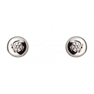 Золоті сережки з діамантами (01-200781084) фотографія