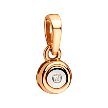 Золотой кулон с бриллиантом (01-200858084)