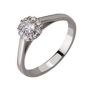 Золотое кольцо с бриллиантами (2б_к-146) фотография