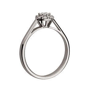 Золотое кольцо с бриллиантами (2б_к-146) фотография