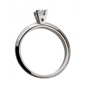 Золотое кольцо с фианитом (2к-252) фотография