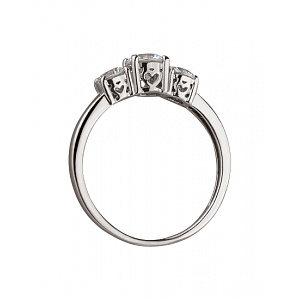 Золота каблучка з цирконієм куб. (01-200072485) фотографія