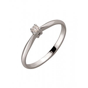 Золотое кольцо с бриллиантом (01-200120285) фотография