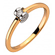 Золотое кольцо с бриллиантом 01-200159985 фотография 1