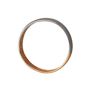 Золота обручка з діамантами (01-200539585) фотографія