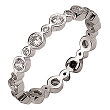 Золота каблучка з цирконієм куб. (01-200575985)