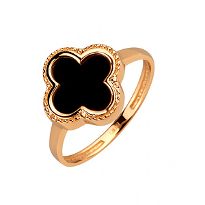 Золота каблучка з цирконієм куб. (01-200599985) фотографія