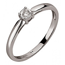 Золота каблучка з діамантом (01-200608585)