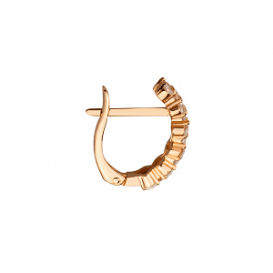 Золотые серьги с фианитом (цирконием куб.) (01-200781085) фотография