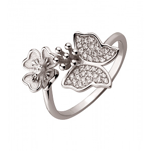 Золотое кольцо с фианитами (2б_к-233) картинка Золотое кольцо с фианитами (2б_к-233) фотография