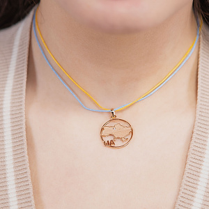 Золотой кулон с бриллиантом (1б_п-250) фотография