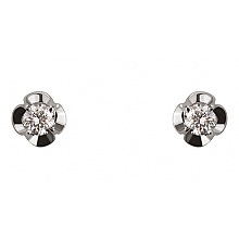 Золотые серьги с бриллиантами (01-18385386)