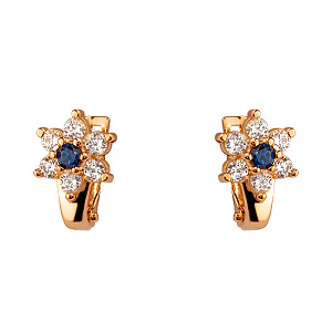 Золоті сережки з перламутром (01-200468486) фотографія