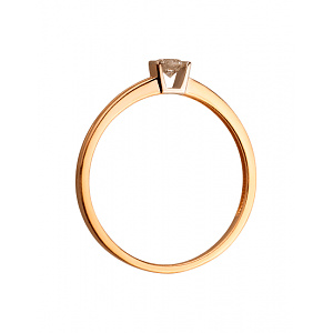 Золота каблучка з діамантом (01-200563586) картинка Золота каблучка з діамантом (01-200563586) фотографія