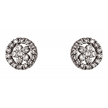 Золоті сережки з фіанітом (цирконієм куб.) (01-200608586)