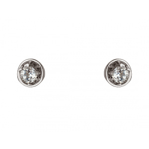 Золоті сережки з фіанітом (цирконієм куб.) (01-200742486) фотографія