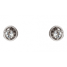 Золоті сережки з фіанітом (цирконієм куб.) (01-200742486)