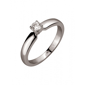 Золота каблучка з фіанітом (цирконієм куб.) (01-200745986) фотографія