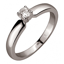 Золотое кольцо с фианитом (цирконием куб.) (01-200745986)