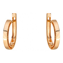 Золотые серьги с фианитом (цирконием куб.) (01-200761586)